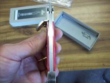 Hubertus Knife Shellpuller Patronenzieher Solingen Germany Rare Red Bone Large Size 11 UNUSED NIB.
