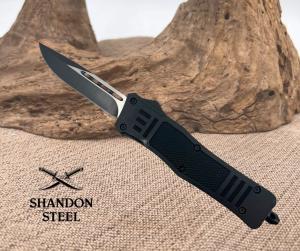 OTF Automatic  Knife with Drop Point Blade SWDPBKL