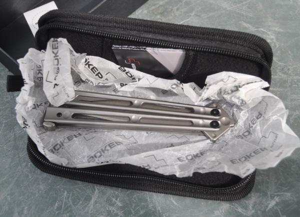 Bokere Plus Papillon Butterfly Knife Mint Box USA Made 6" X 4" Blade Comes With Zipper Case Paperwor Bokere Plus Papillon Butterfly Knife Mint Box USA Made 6" X 4" Blade Comes With Zipper Case Paperwor