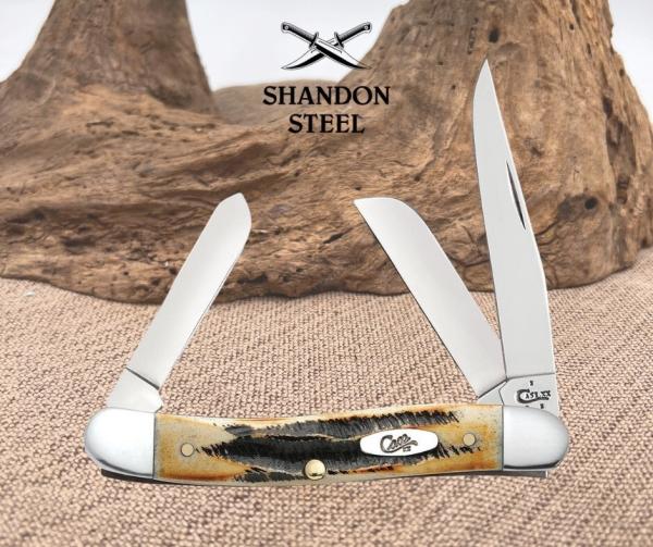 Case xx Knives Medium Stockman 6.5 Bone Stag Handle Stainless Pocket Knife 03578 Case xx Knives Medium Stockman 6.5 Bone Stag Handle Stainless Pocket Knife 03578