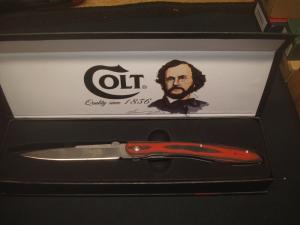 Colt Blood Stripe Micarta Void Jumper CT553 Knife New in Display Box