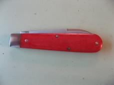 GREAT EASTERN TIDIOUTE 152125 BOYS BADGE KNIFE RED LINEN MICARTA
