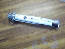 Vintage Italian 11 Incher White Pearlex W/Bayonet Blade Renzo Beltrame Swivel Bolster UNUSED!