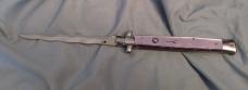 Renzo Beltrame 13" Stiletto Pearlex Kris Switchblade Knife