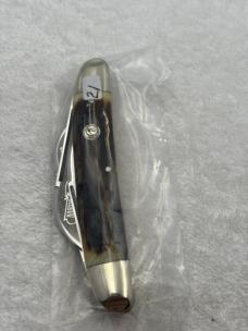 Hen & Rooster Bertram Cutlery Made In Germany 4 Blade Congress Stag Handle (21)