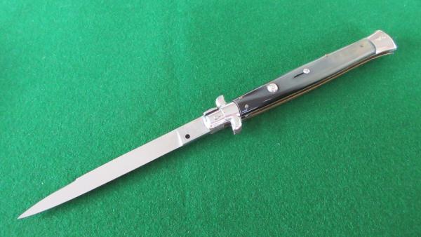 c. 1960's 33cm (13") INOX Brazilian HORN Swivel Bolster Stiletto MINT ! c. 1960's 33cm (13") INOX Brazilian HORN Swivel Bolster Stiletto MINT !