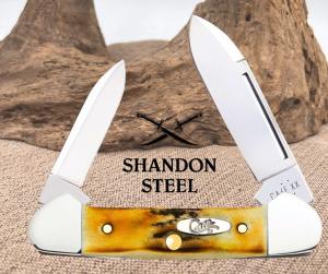Case XX USA 9 Dot (1971) Pretty Bone 6249 Copperhead Knife
