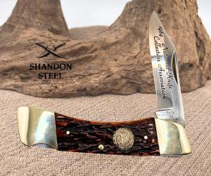 Hen amp Rooster 1984 National Collectors Lock Back Folding Pocket Knife 5754 6