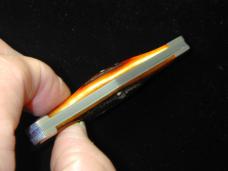 Titusville Cutlery Genuine Amber Stag Lexingtonian Coffin Jack Knife Rare 1 of 30 COA USA Made
