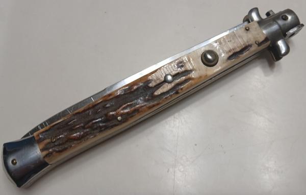 Vintage Virginia 13" Switchblade Stag Scales Vintage Virginia 13" Switchblade Stag Scales
