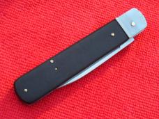 New 7-3/4" Hubertus/Boker style Leverlock automatic switchblade Ebonywood handles 
