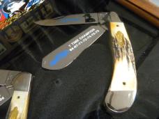 Case XX USA 5 Dot Stag Seven Time Champ The Intimidator/The King Display Knives