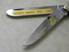 Case XX Bradford PA Bone Mickey Mantle Baseball Card Trapper Knife New in Display Case