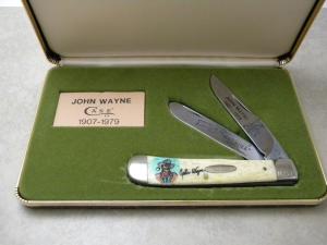 Case XX USA Bone 6254 John Wayne The Duke Trapper Knife New in Display Case