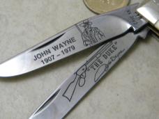 Case XX USA Bone 6254 John Wayne The Duke Trapper Knife New in Display Case