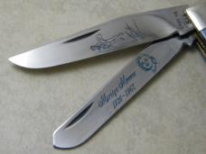 Case XX USA Bone 6254 Marilyn Monroe Trapper Knife New in Display Case