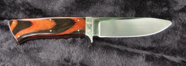 MD Tang Stamp Marv Deushane Mirror Polished Mint & 1/2" OAL Tapered Tang Layered Wood