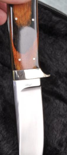 MD Tang Stamp Marv Deushane Mirror Polished Mint & 1/2" OAL Tapered Tang Layered Wood