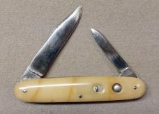 Beautiful Dreamsicle Schrade Cut Co 3 3/4" Double 