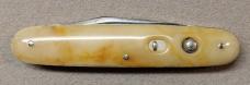 Beautiful Dreamsicle Schrade Cut Co 3 3/4" Double 