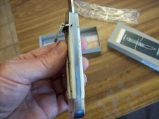 Hubertus Knife Solingen, Germany Large Size 11 White Bone Spear-Point UNUSED NIB