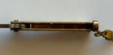 Vintage Mini Keychain Balisong Butterfly Brass Knife, Japan, Unused 