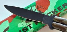 Vintage Smoky Mountain Knife Works Wrist Flicker Balisong Butterfly Knife, Camo Handle, Japan