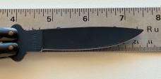 Vintage Smoky Mountain Knife Works Wrist Flicker Balisong Butterfly Knife, Camo Handle, Japan