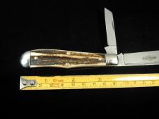 Great Eastern Cutlery GEC Northfield Sambar Stag Eureka Jack Knife 922225 Made In USA