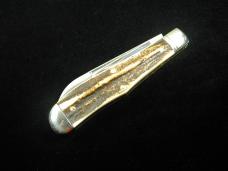 Great Eastern Cutlery GEC Northfield Sambar Stag Eureka Jack Knife 922225 Made In USA