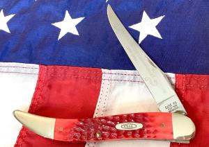 Case xx 1989 Centennial 5 & 1/2” Big Boy Toothpick w/ Sweet Red Bone Handles -NOS