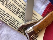 Winchester Swing Guard Knife by Blue Grass Cutlery (Mdl# 19121) w/ Orange Bone Handles -NOS