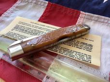 Winchester Swing Guard Knife by Blue Grass Cutlery (Mdl# 19121) w/ Orange Bone Handles -NOS