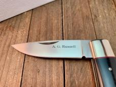 A.G. Russell for the KCC Lock Back Black Micarta Red Spacer Seki Japan 
