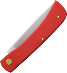 GERMAN EYE BRAND - CLODBUSTER #99RT  {LARGE} - ETCHED BLADE - 4 5/8" CLOSED - RED HANDLES