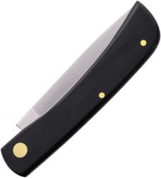 GERMAN EYE BRAND - CLODBUSTER JR. - ETCHED BLADE - 3 5/8" CLOSED LENGTH - BLACK SYNTHETIC HANDLES