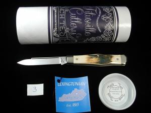 Titusville Cutlery Mammoth Bark Ivory Lexingtonian Coffin Jack Knife Rare 1 of 30 COA USA Made