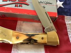 Case xx Sweet Folding Hunter w/ Stag Handles (5159 LSSP) +Orig Sheath & box-NOS