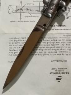 9" Vintage Edge Co. Stiletto. With original instructions.