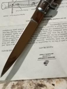 9" Vintage Edge Co. Stiletto. With original instructions.