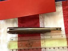 Ka-Bar Copper Lock Dog Head Large 5” Lockback w/ Bone Handles -Dog Head Shield & Bolsters are Copper