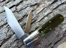 GEC NORTHFIELD * 771225 SATIN PICKLE GREEN MARROW BONE YANKEE BARLOW KNIFE