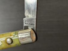 Vintage Geo. Schrade Presto Fishtail Celluloid Automatic Knife.