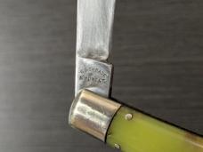 Vintage Geo. Schrade Presto Fishtail Celluloid Automatic Knife.