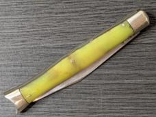 Vintage Geo. Schrade Presto Fishtail Celluloid Automatic Knife.