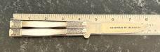Parker American Blade Balisong Butterfly Knife, Black Lip Pearl Scales, Japan, Unused