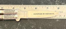 Parker American Blade Balisong Butterfly Knife, Black Lip Pearl Scales, Japan, Unused