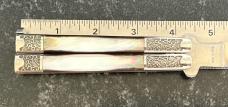 Parker American Blade Balisong Butterfly Knife, Black Lip Pearl Scales, Japan, Unused