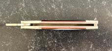 Parker American Blade Balisong Butterfly Knife, Black Lip Pearl Scales, Japan, Unused