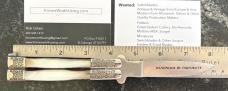 Parker American Blade Balisong Butterfly Knife, Black Lip Pearl Scales, Japan, Unused